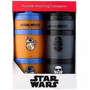 New STAR WARS Portable Snacking Lunch Containers Star Wars R2-D2 Darth Vader
